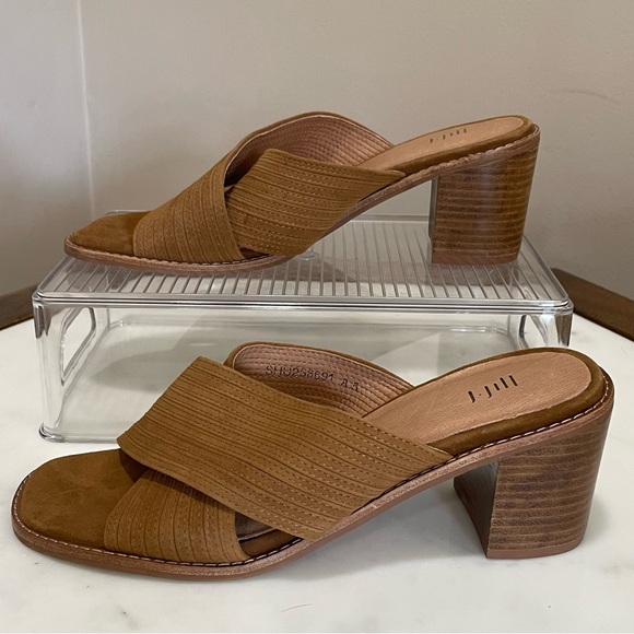 J. Jill Slip-On Crossover Strap and Block Heel Sandals - Picture 2 of 8